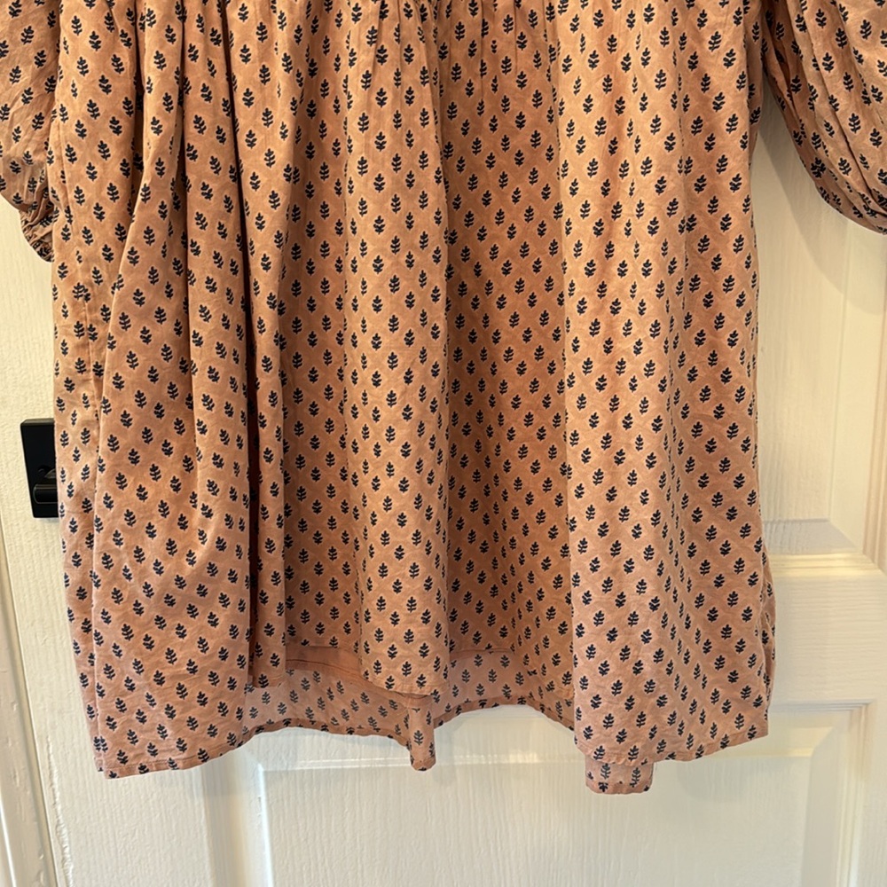 Brand new Anthropologie Embroidered Pattern Peach Mini Dress - Picture 10 of 13